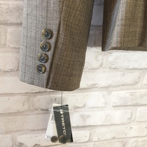 Rafaella tan Blazer Jacket Size 12 new with tags - Picture 6 of 8